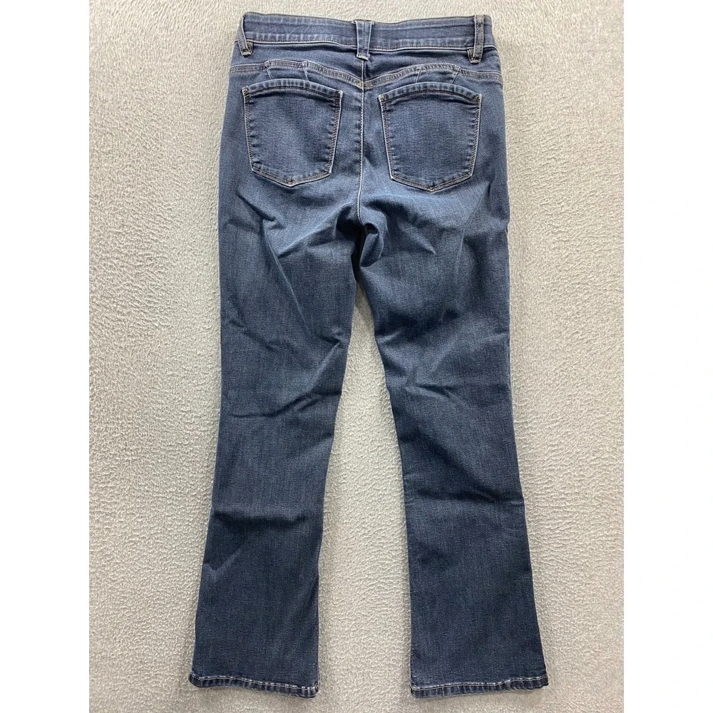 Democracy Ab Technology Women's 6 Itty Bitty Boot Mid Rise Dark Wash Jeans